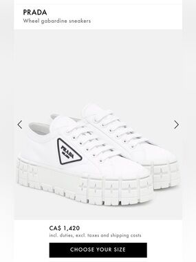 Prada White Low-Top Milano Lace-Up Sneakers